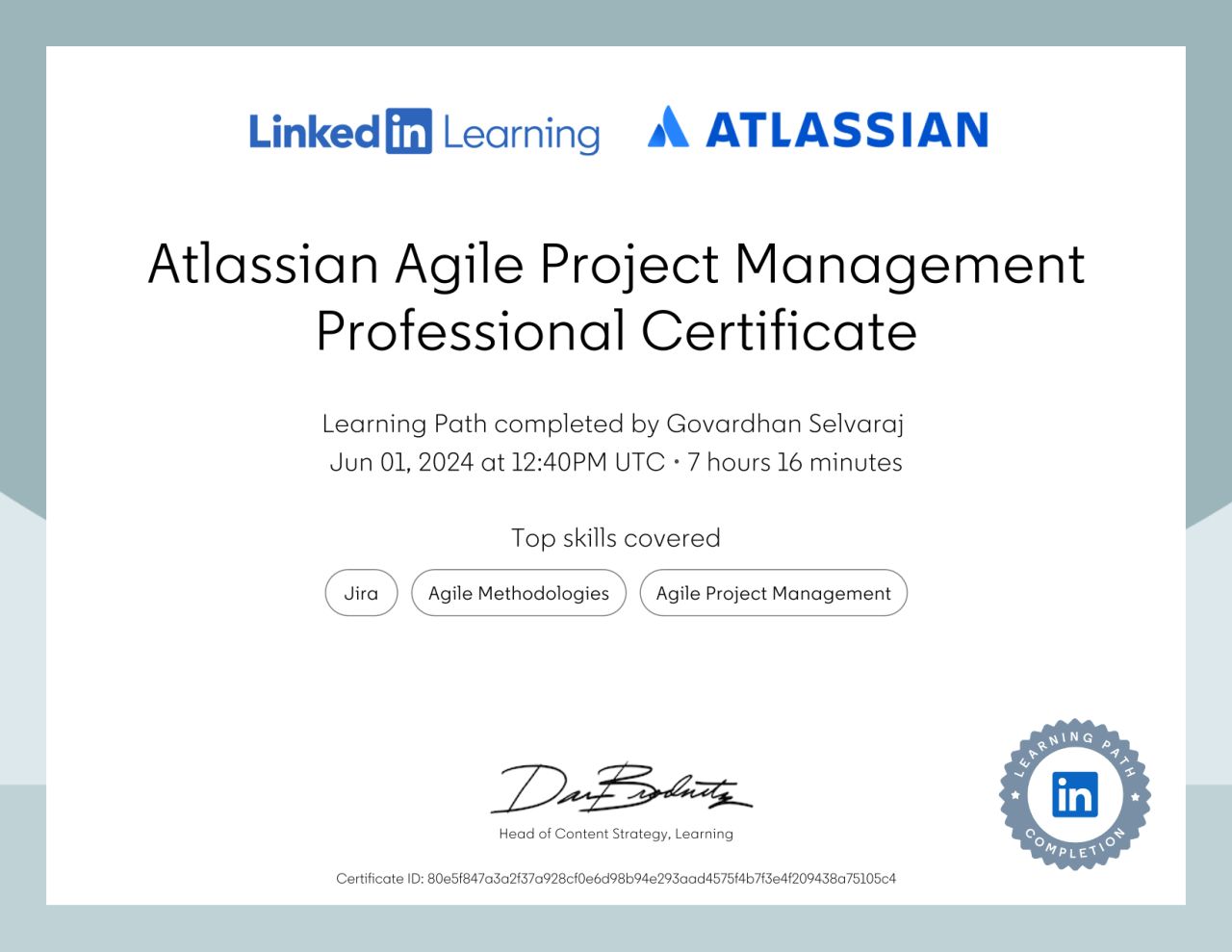 Atlassian Agile Project Management Professional